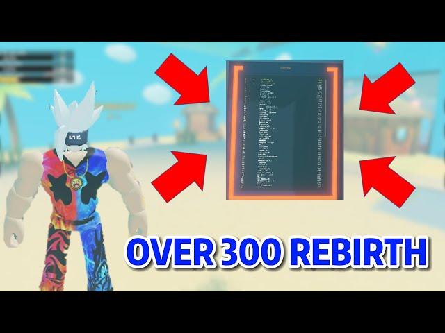 *New* Over 300 rebirth and got in the leaderboard on Roblox Strongman Simulator