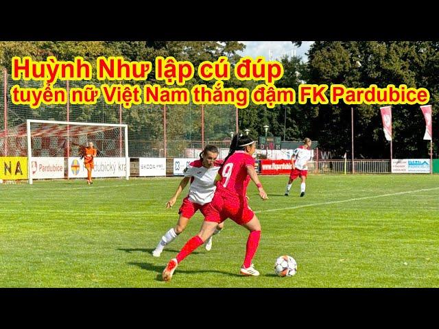 Huỳnh Như ghi 2 bàn, ĐT nữ Việt Nam thắng đậm 6-0 đội châu Âu