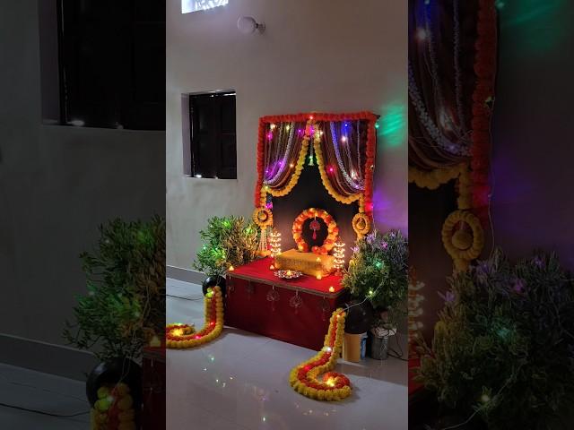 ️Last minute Ganpati Decoration ldea 2024 #shorts #decorationideas #ganpatidecoration #trending