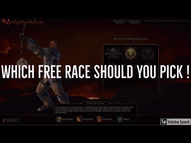 Which Free Race Is BIS For Each Class!? ||Neverwinter M19||