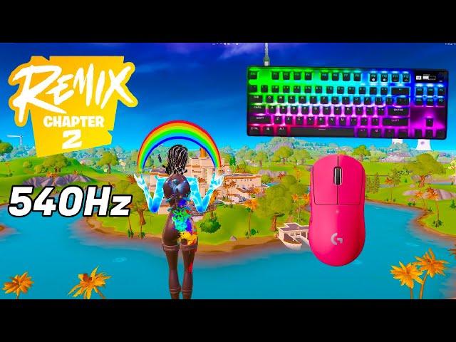 SteelSeries Apex Pro Mini ASMR  Solo Gameplay  Satisfying Keyboard Fortnite 360 FPS 4K