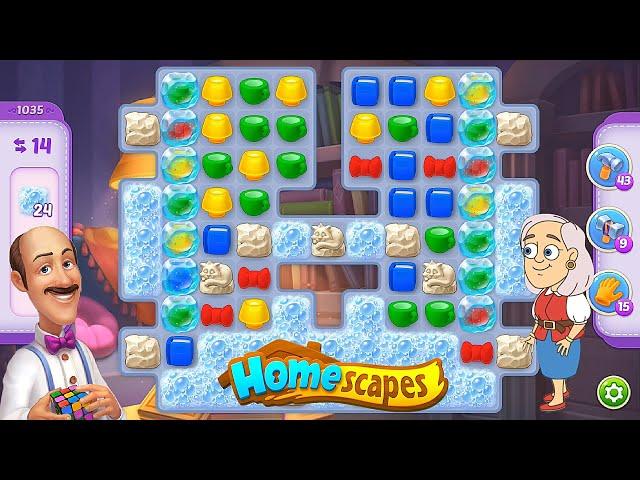 Homescapes - Level 1035 Hard Level No Boosters Gameplay Walkthrough - New Update