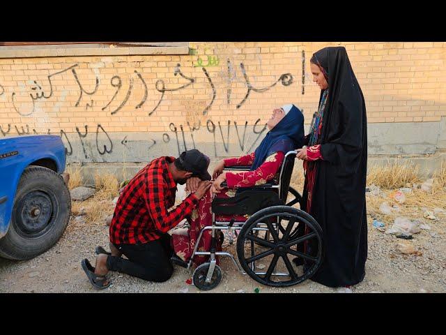 A tragic incident: a nomadic woman who can no longer walk due to breaking her legs‍‍️