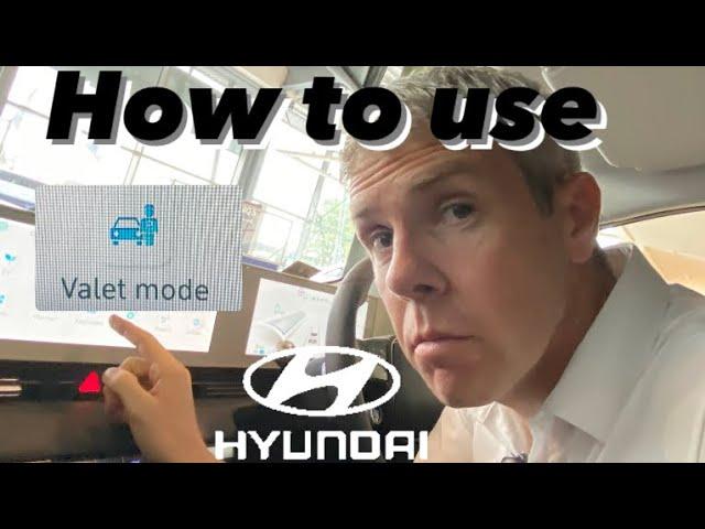 How to use Valet Mode on Hyundai BlueLink screen #valetmode #bluelink #howto