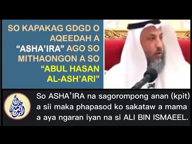 SO THITHO A AQEEDAH O ABULHASSAN AL'ASH'ARY A FOUNDER OONOTAN O MGA ASHA'IRAH SA MASA IMANTO