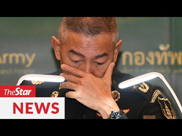 Thai army chief in tearful apology for mass shooting by rogue soldier