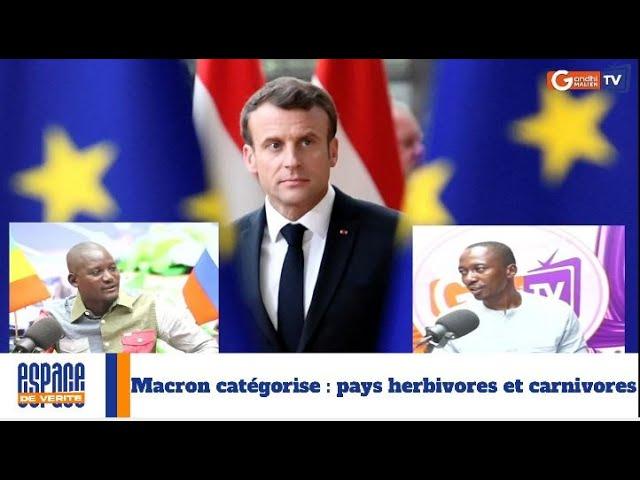 #urgent: Macron Catégorise; pays herbivores et carnivores