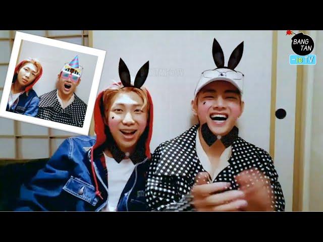 BTS V and Rap Monster Vlive (ENG SUB/INDO)