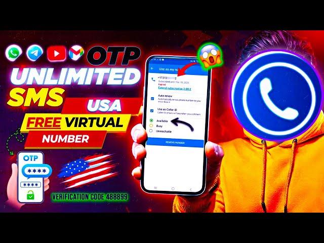 Get FREE USA Virtual Number For Whatsapp, Telegram & gmail OTP Verification 2025 | Virtual SIM