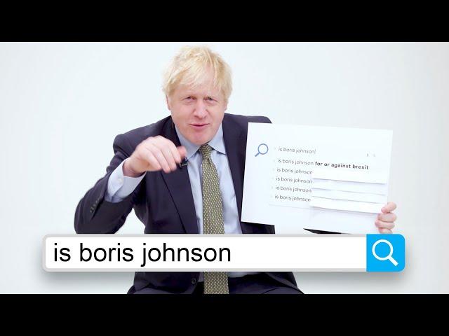 Boris Johnson Answers the Web's Most Searched Questions