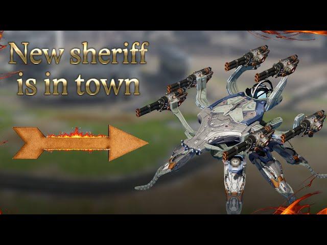 Dagon with sheriff magnetar is absolutely destroying robots! | War Robots |