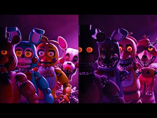 FNAF 2 Movie Animatronic Animation Teasers Compilation