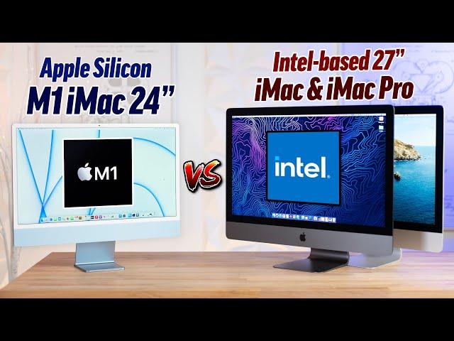 NEW 24" iMac vs Intel iMac & iMac Pro - Full Comparison!