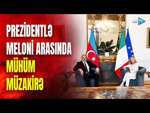 Prezident İlham Əliyev Ciorcia Meloni ilə görüşdü: liderlər nələri müzakirə etdilər?