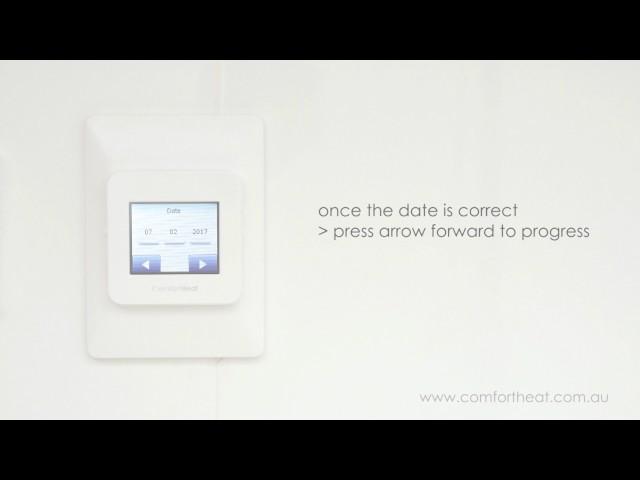 Comfort Heat - Setting Up Your MWD5/MCD5 Thermostat For The First Time