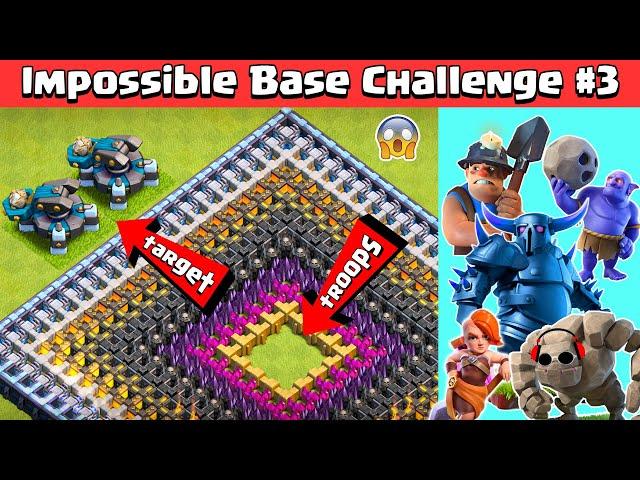 Impossible Base Challenge #3 with SCATTERSHOT | Clash of Clans