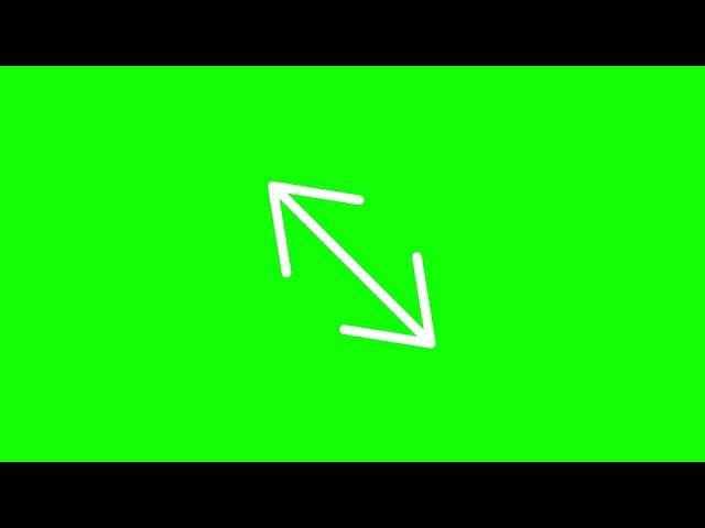 Green Screen Arrow Left and Right Overlay Chromakey Footage Футаж Стрелка влево и вправо Хромакей