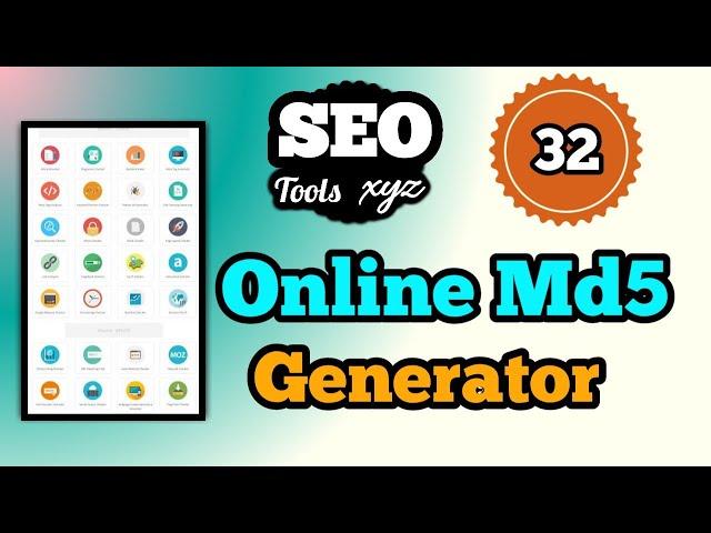 Online Md5 Generator | SEO Tools XYZ