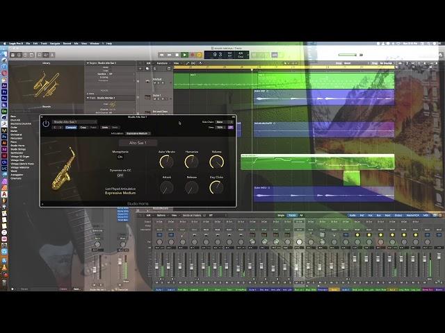 Alto Sax 1/Studio Horns plugin/Logic Pro X