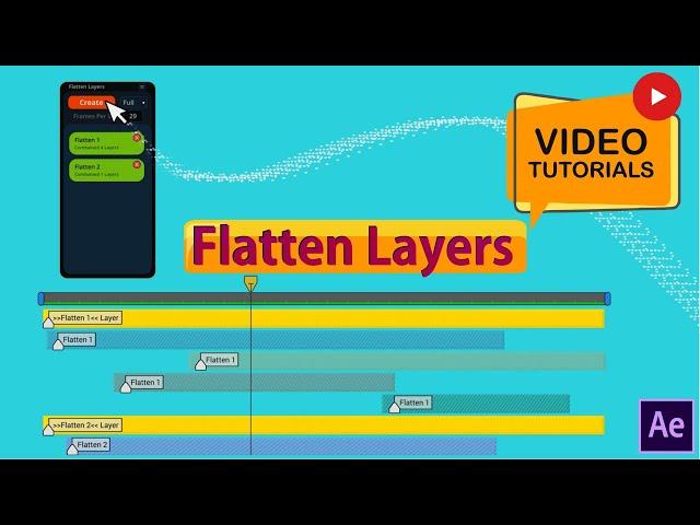 Flatten Layers tutorial for After effects