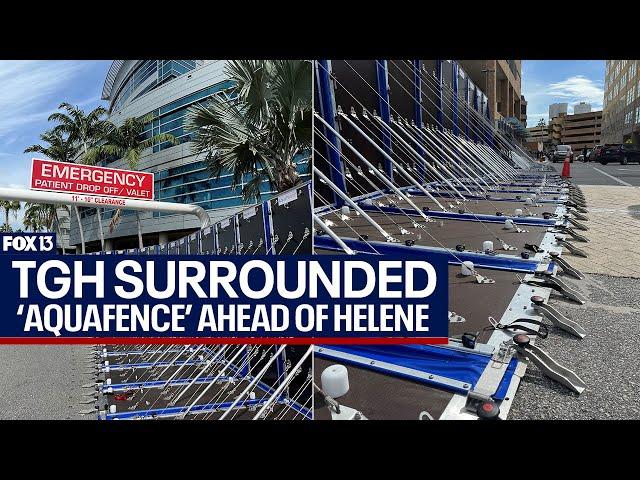 Hurricane Helene: How 'AquaFence' is protecting Tampa General Hospital