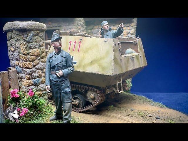 Realistic WWII Diorama in 1/35 scale.