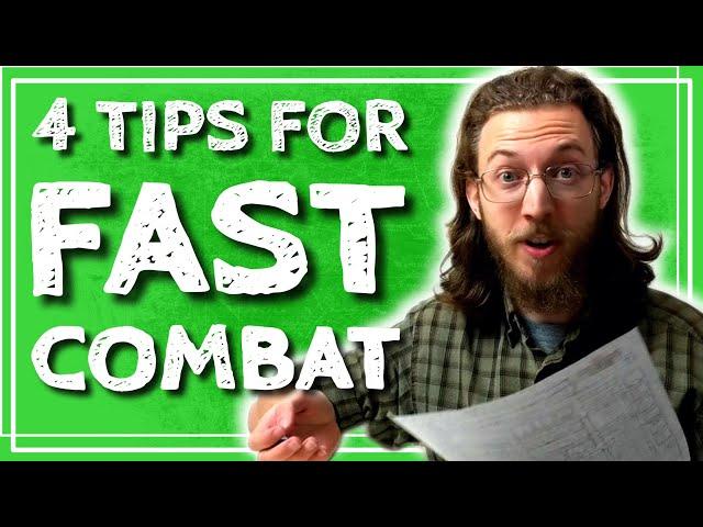 How To Make D&D COMBAT Fast & FUN!