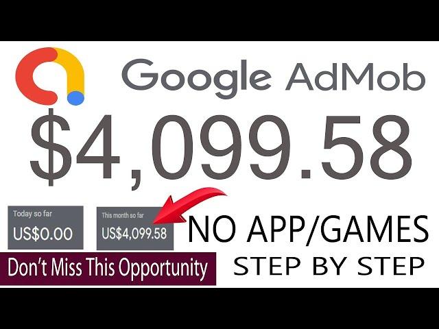 Make $4099 in 30 Days with Google AdMob