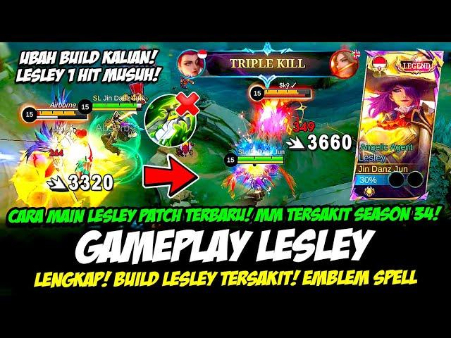 CARA MAIN LESLEY SEASON 34TIPS PRO LESLEY 1 HITBUILD LESLEY TERSAKIT 2024GAMEPLAY LESLEY TERBARU