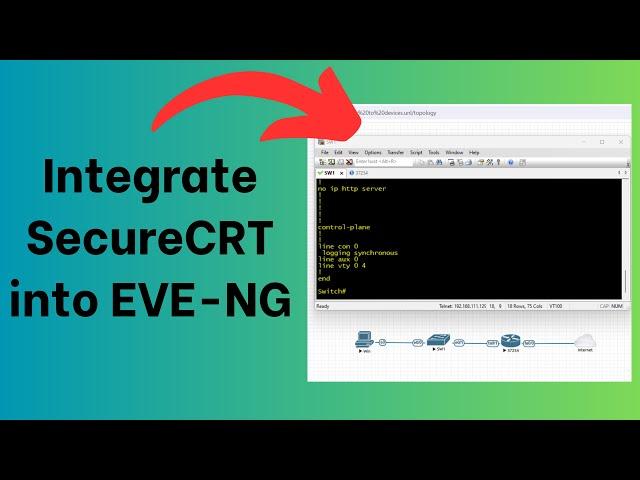 How to Integrate SecureCRT into EVE-NG (QUICK and EASY)