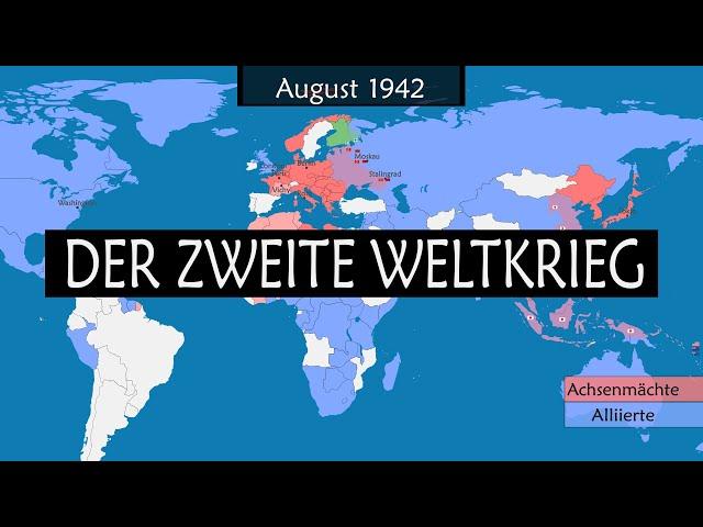 Der Zweite Weltkrieg - Zusammenfassung auf einer Karte