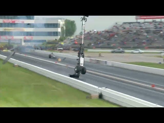 Top Alcohol Dragster Blowover from Steve Collier in Topeka