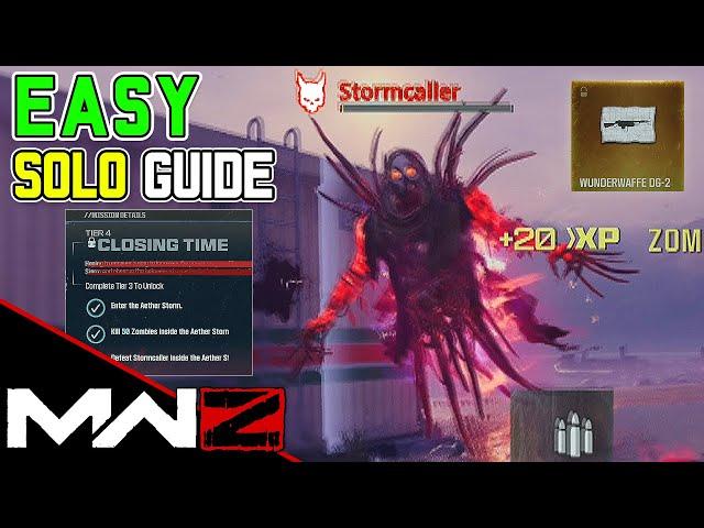 DEFEAT STORMCALLER INSIDE THE AETHER STORM - MW3 ZOMBIES (Solo Guide)