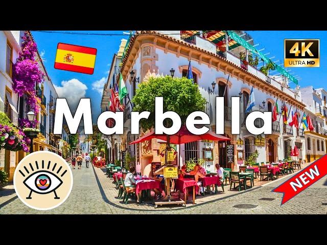 Marbella, Spain |  From a Fishing Village to a City of Millionaires  4K Walk with SUBTITLES 