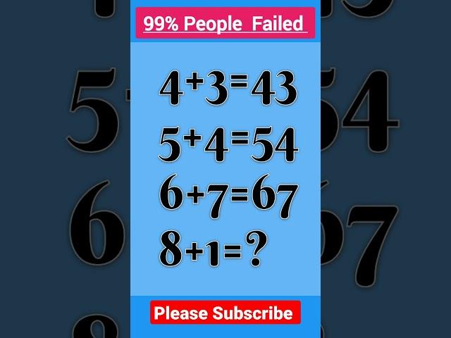 IQ test  Only for Genius #viral #iqtest #puzzle #upsc #shorts #ssc #upsv#bank#ips#ias#tips#bps