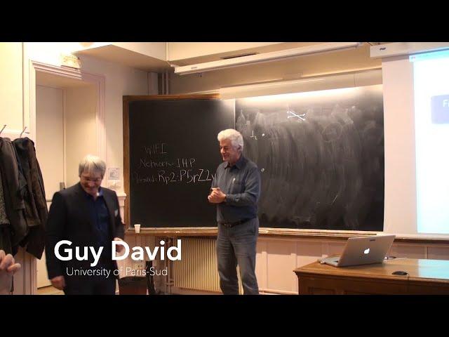 Guy David: From the Landscape Function To Free Boundary Problems and Minimal Sets