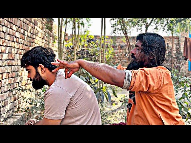 SPECIAL THANKS BABA BENGALI || ASMR HEAD SCALP NECK AND BACK MASSAGE | STRESS RELIEF MASSAGE |