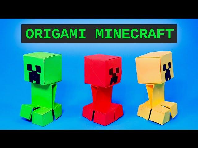 Easy! Origami Minecraft - Tutorial. Paper Craft Ideas to Make at Home