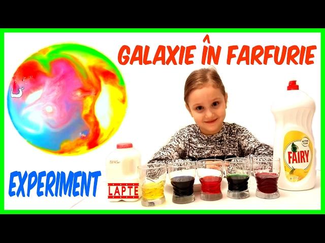 Cum sa faci o GALAXIE in FARFURIE Experiment FRUMOS Lapte+Colorant+Detergent