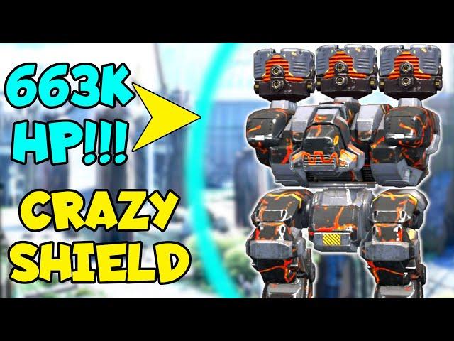 Unbelievable! FURY ANCILE 663,888 Energy Shield HP Protecting Titans | War Robots MK2 Gameplay WR