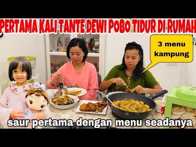 PERTAMA @DewiPobo  TIDUR DI RUMAH BARCELONA DAN BISA MAKAN DAN SAUR BERSAMA !! 3 MENU KAMPUNG