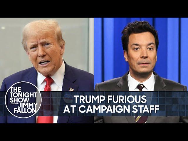 Trump Furious at Campaign Staff, Regrets Terrible Decision of Picking J.D. Vance | The Tonight Show