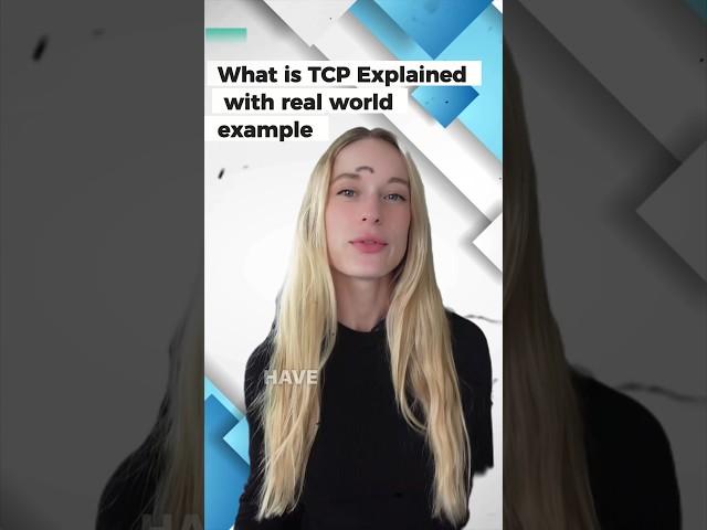 What is TCP (transmission control protocol) with a simple example? #tech #techskills #techexplained