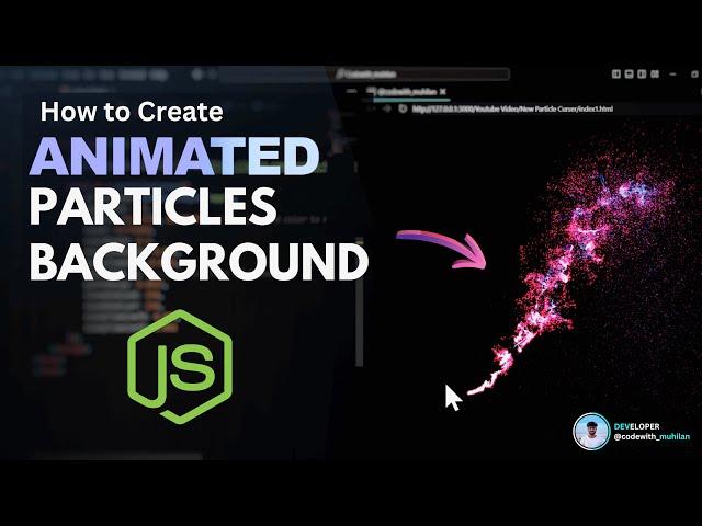 Create a Background Particles Cursor using three-js| #codewith_muhilan #coding #frontenddevelopment