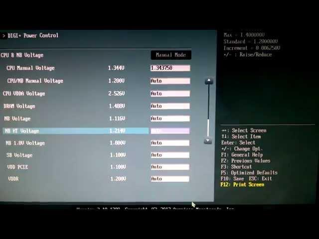 AMD FX 8350 minor Overclock w/Asus Sabertooth 990fx