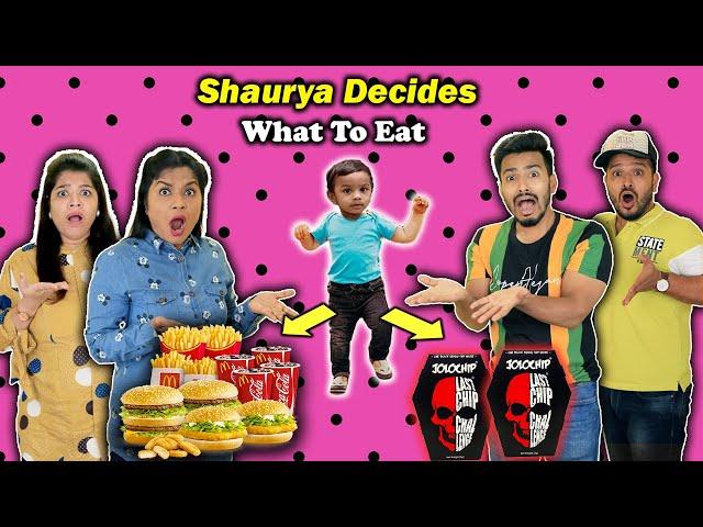 Baby Chooses What To Eat | Shaurya Decides | Hungry Birds