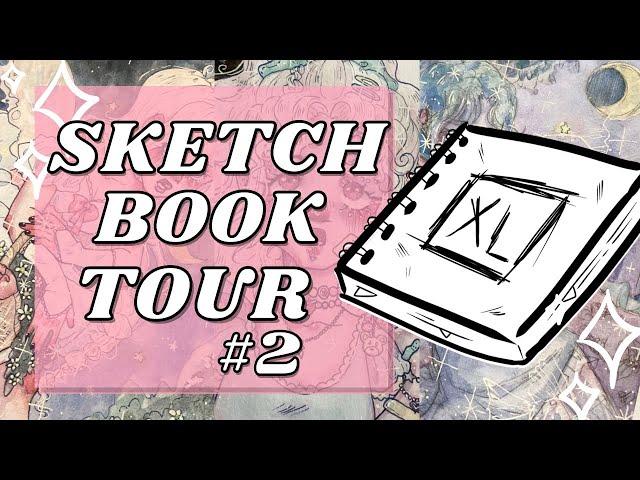 POV: inside my mind||sketchbook tour #2 || creepy-cute aesthetic art