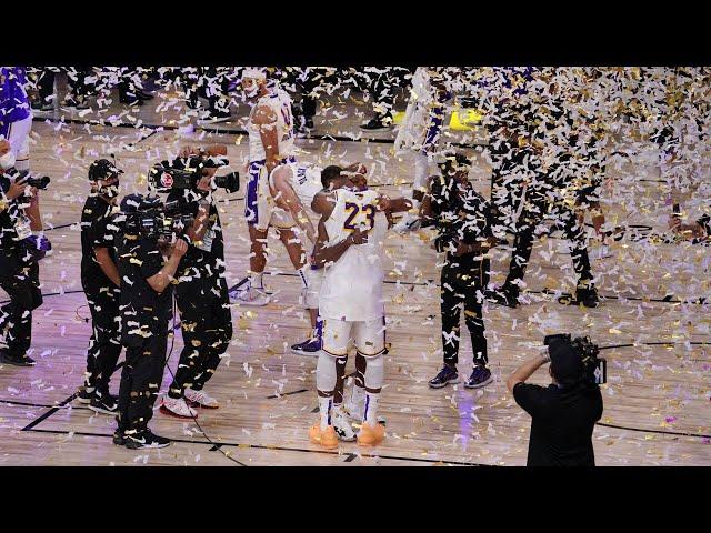 Final Seconds of 2020 NBA Finals Game 6 | Lakers Celebration | Lakers vs Heat