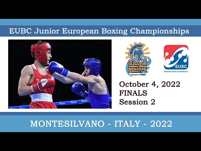 EUBC Junior EBC – MONTESILVANO 2022 – FINALS – 18:00