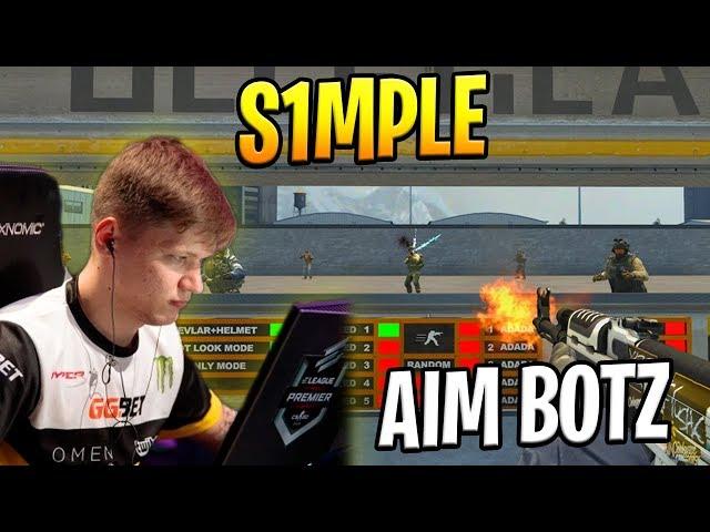 How S1mple Warms Up On Aim Botz!